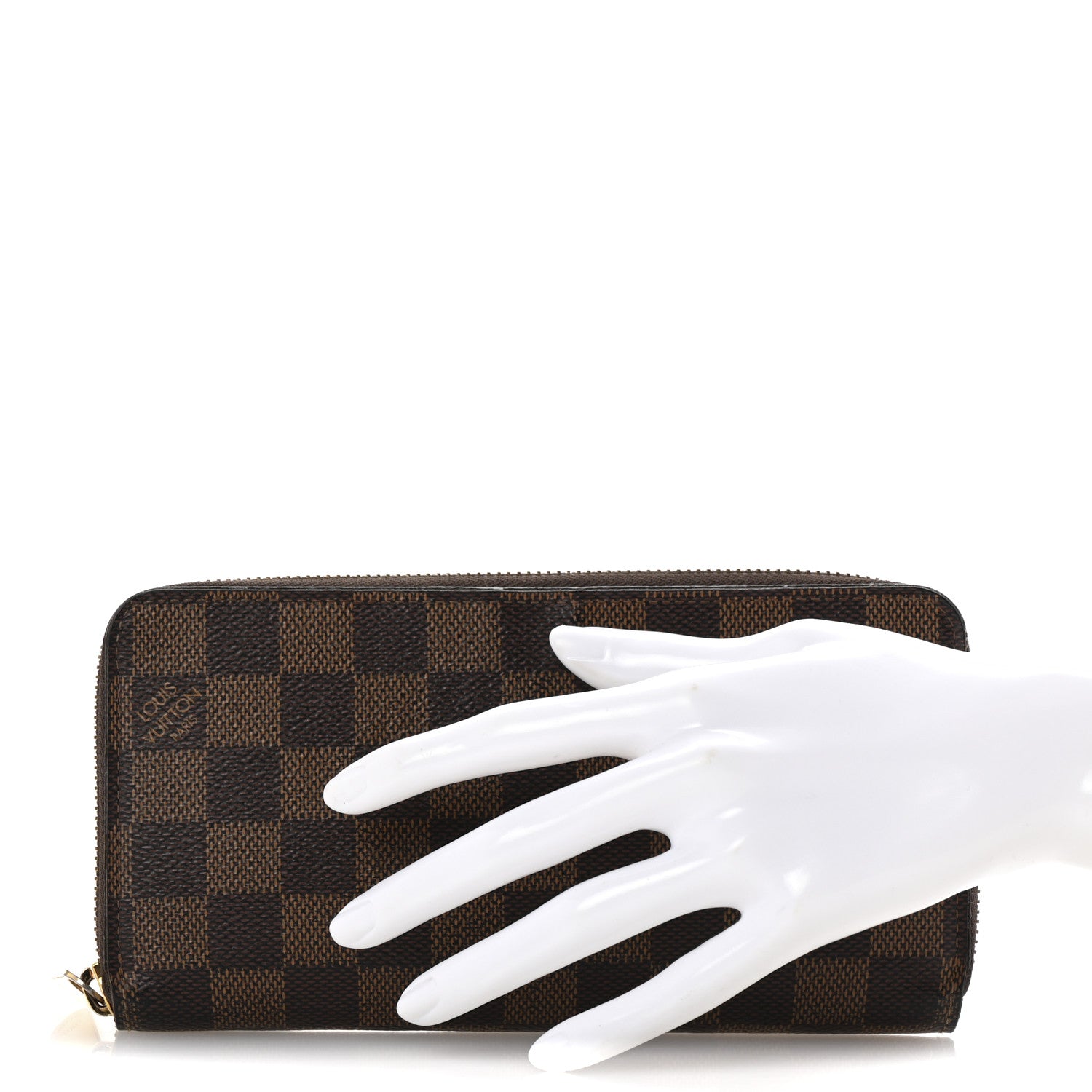 Louis Vuitton Damier Ebene Zippy Wallet 2 of 9