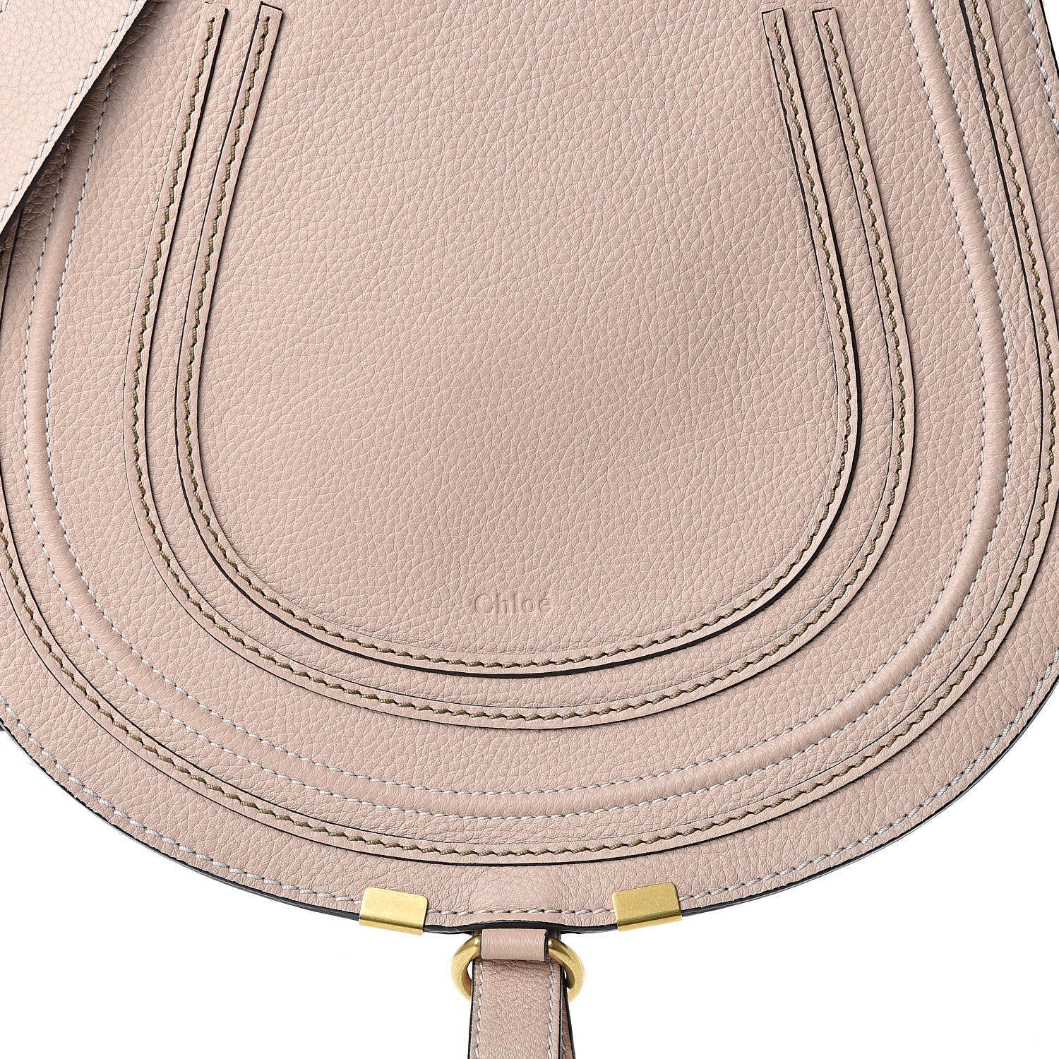 Chloe Calfskin Medium Marcie Round Crossbody Bag Blush Nude 9 of 11