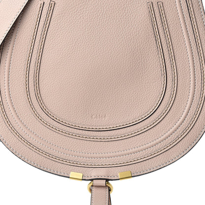 Chloe Calfskin Medium Marcie Round Crossbody Bag Blush Nude 9 of 11