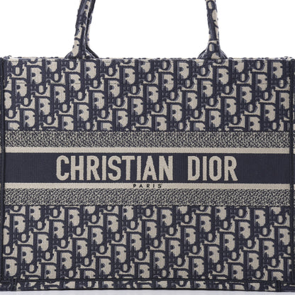 Christian Dior Oblique Medium Book Tote Blue Multicolor 8 of 11
