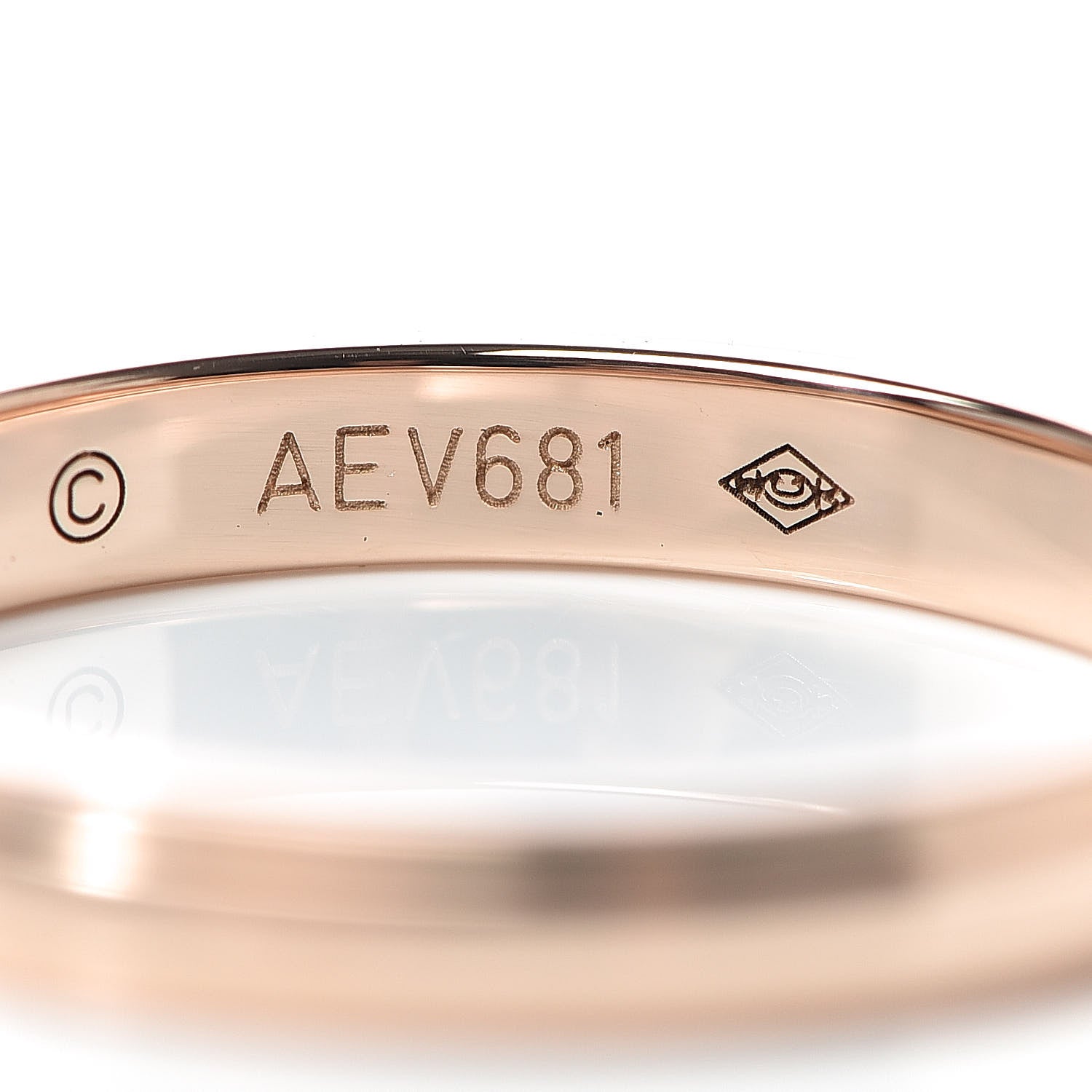 Cartier 18K Pink Gold 2.5mm D'Amour Wedding Band Ring 49 4.75 6 of 7