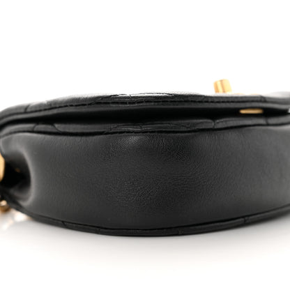 Chanel Calfskin Quilted Mini Coco Mail Clutch with Chain Black 10 of 16