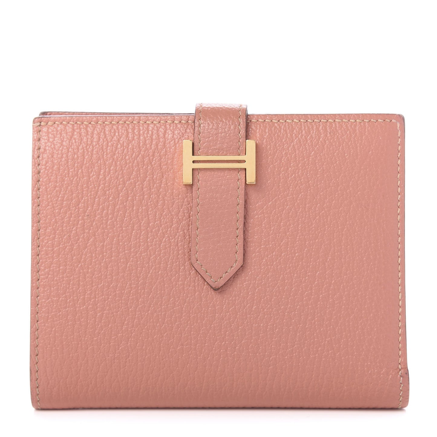 Chevre Mysore Bearn Compact Wallet Crevette