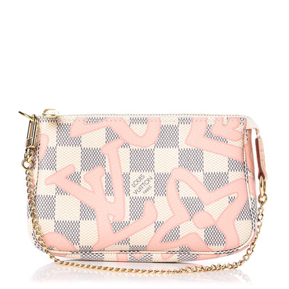Louis Vuitton Damier Azur Tahitienne Mini Pochette Accessories 1 of 8
