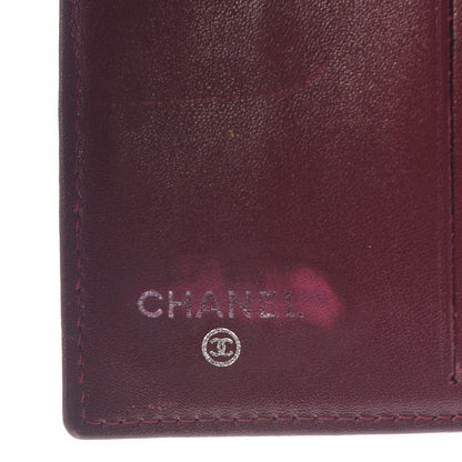 Chanel Patent Quilted Compact French Flap Wallet Dark Red 6 of 13
