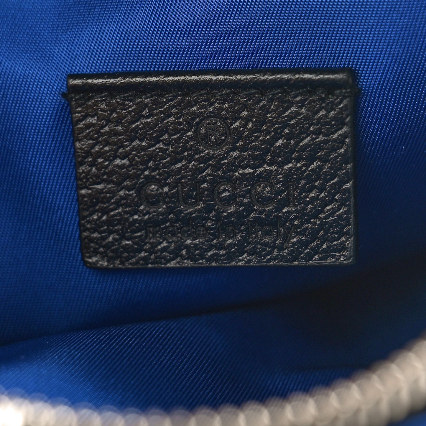 Econyl Nylon Monogram Off The Grid Shoulder Bag Guilted Blue Black