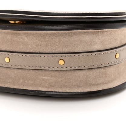 Chloe Calfskin Suede Small Nile Bracelet Bag Motty Grey 9 of 12