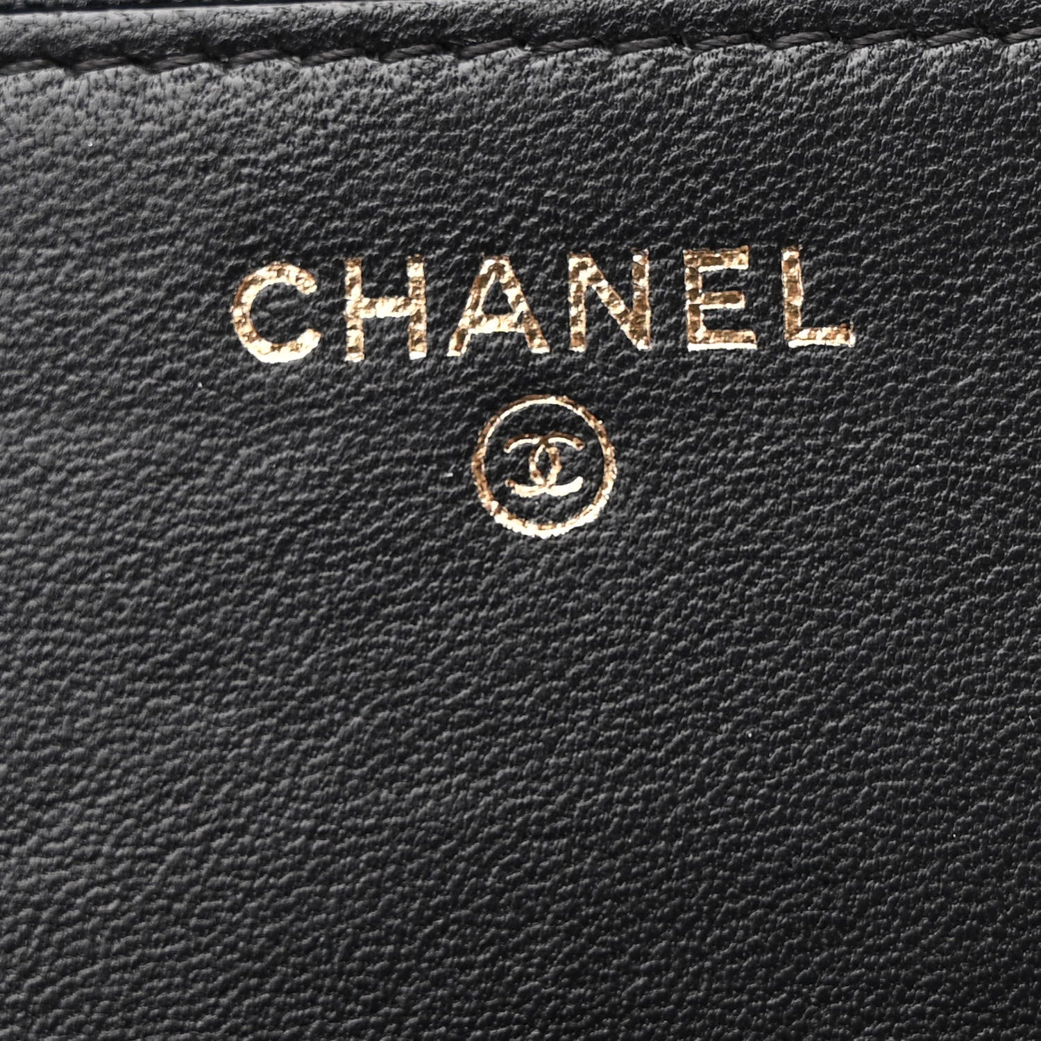 Chanel Lambskin Chevron Quilted Trendy CC Wallet On Chain WOC Black 6 of 12