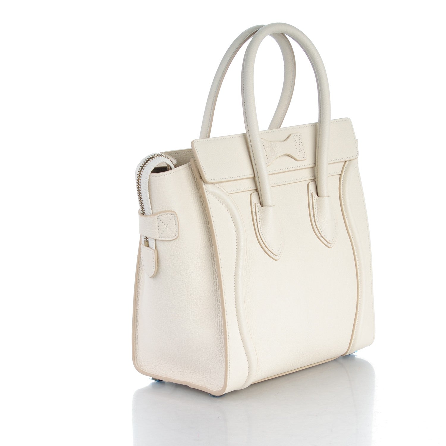 Celine Goatskin Micro Luggage White 3 of 8