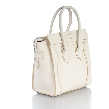 Celine Goatskin Micro Luggage White 3 of 8