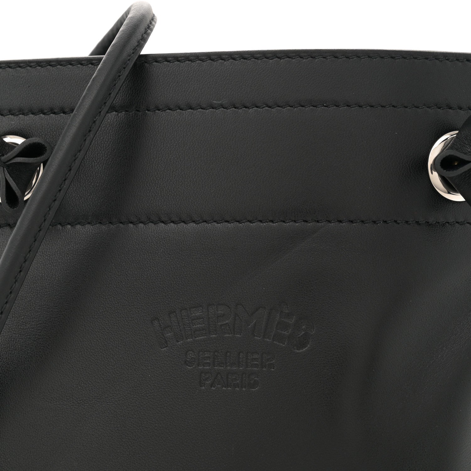 Hermes Milo Lambskin Swift Mini Aline Black 7 of 10