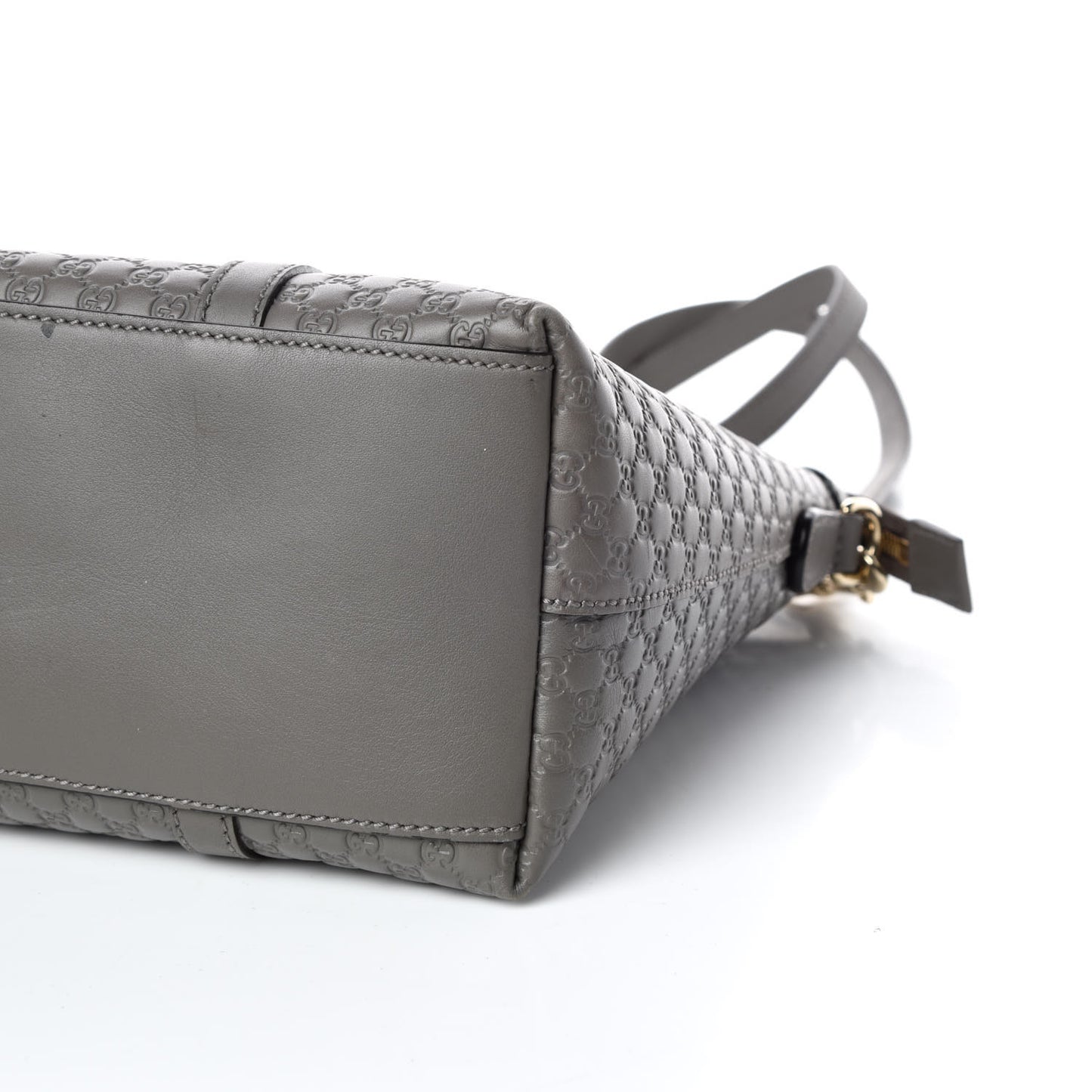 Soft Microguccissima Small Zippered Satchel Loess