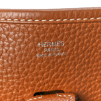 Hermes Taurillon Clemence Evelyne III PM Gold 7 of 11