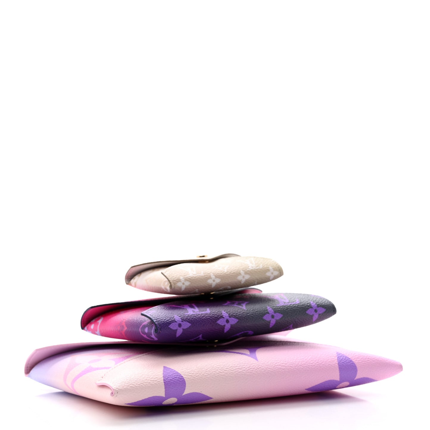 Monogram Giant Spring In The City Kirigami Pochette Set Sunrise Pastel Midnight Fuchsia Sunset Kaki