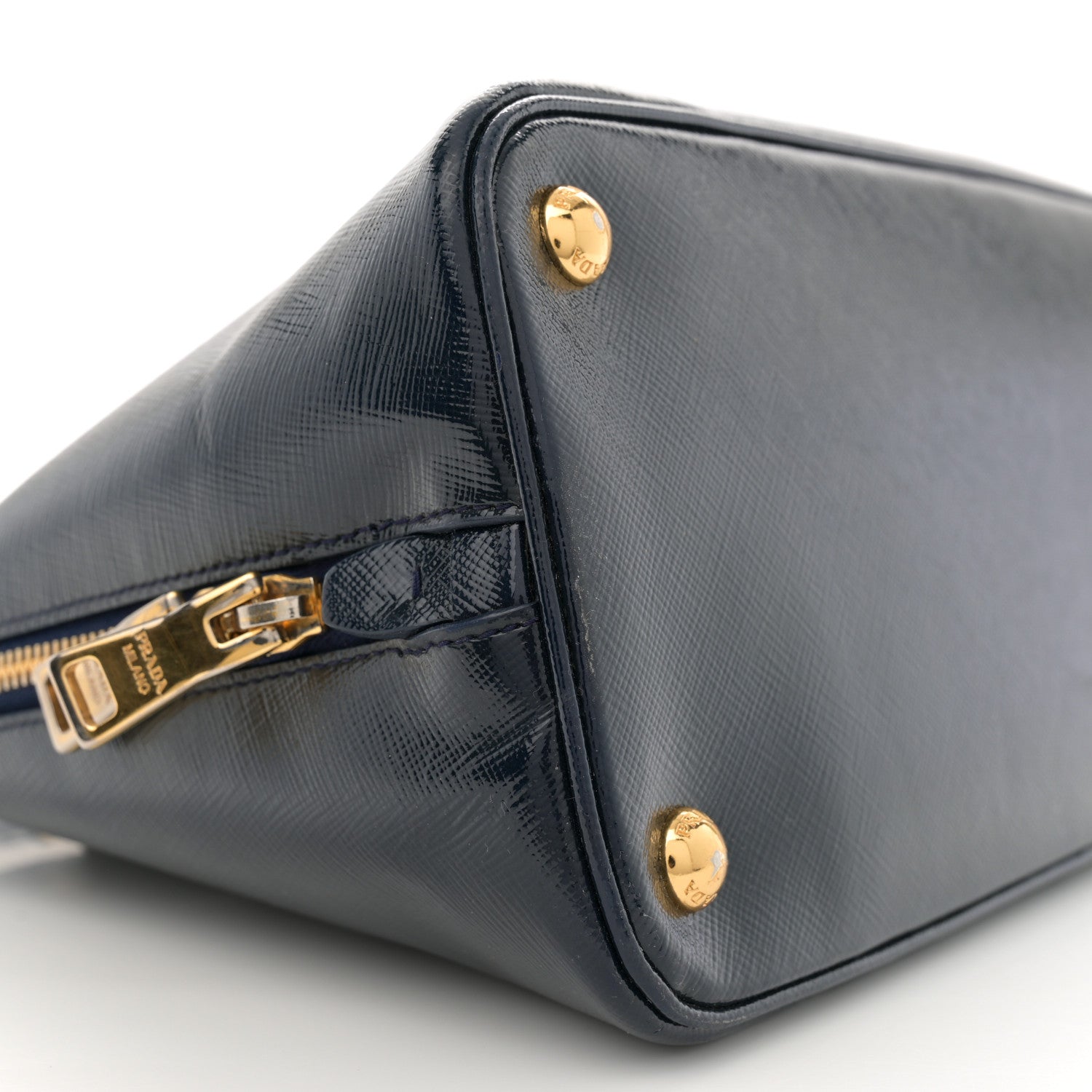 Prada Saffiano Vernice Medium Promenade Tote Royal 10 of 15