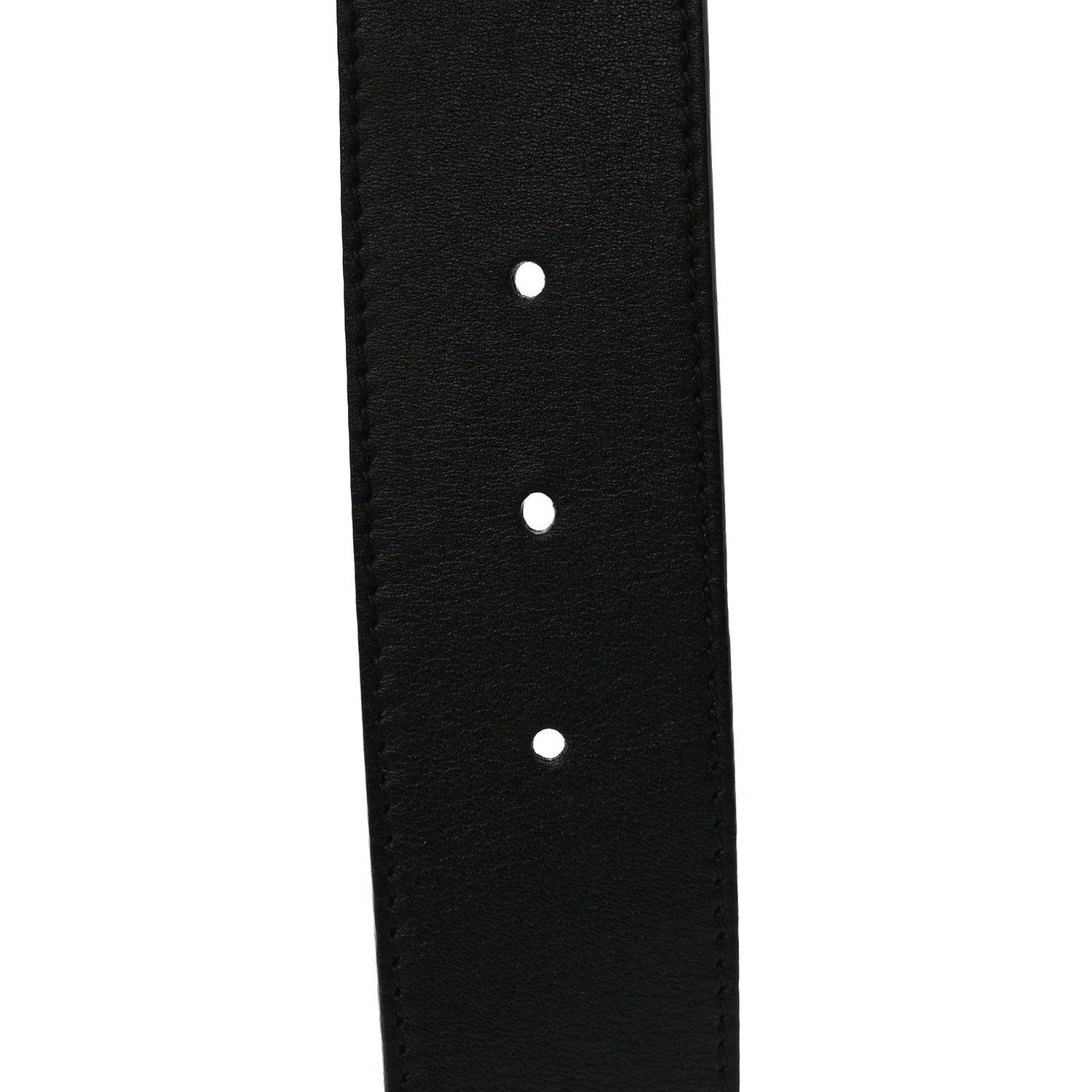 Gucci Calfskin L'Aveugle Par Amour Embroidered Double G 40mm Belt 75 30 Black Red 8 of 9