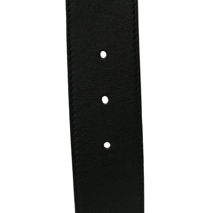 Gucci Calfskin L'Aveugle Par Amour Embroidered Double G 40mm Belt 75 30 Black Red 8 of 9