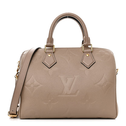 Louis Vuitton Empreinte Monogram Giant Speedy Bandouliere 25 Tourterelle 1 of 9