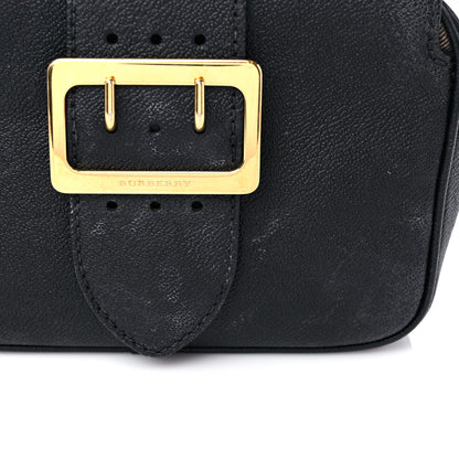 Burberry Soft Grain Calfskin Small Buckle Zip Bag Black 12 of 17
