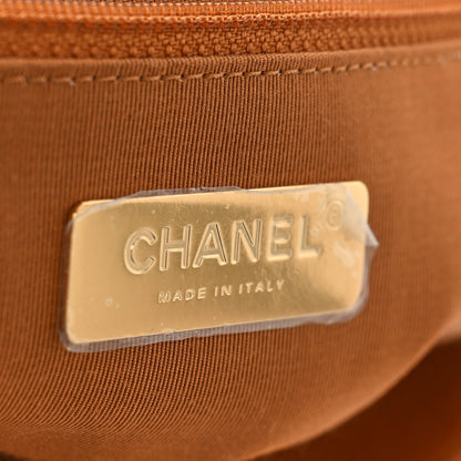 Chanel Lambskin Quilted Large Chanel 19 Flap Light Brown 7 of 9