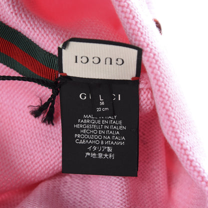 Gucci Wool Sequin Loved Beanie Hat L Pink 4 of 4