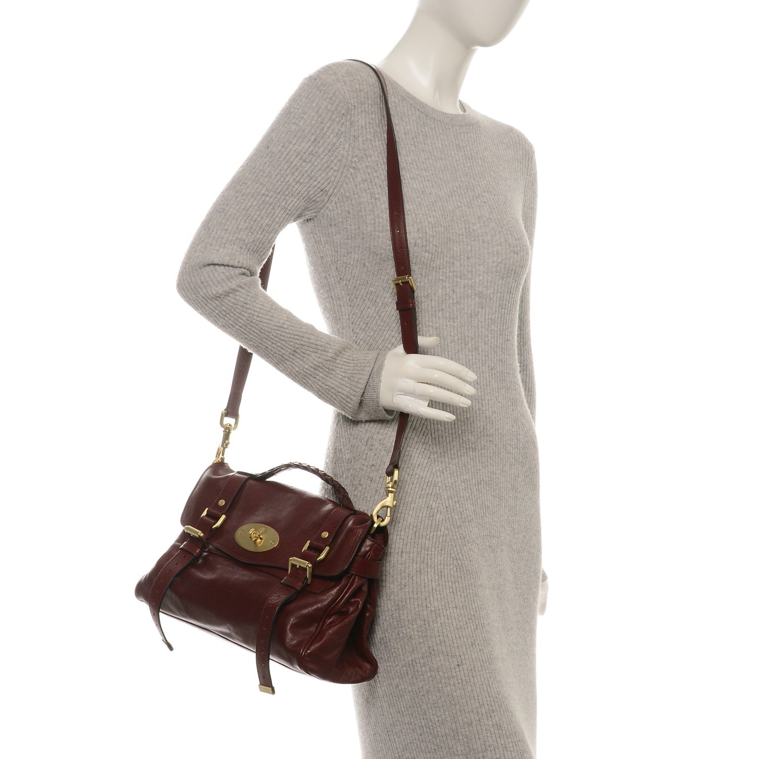 Mulberry Soft Buffalo Medium Alexa Conker 2 of 7
