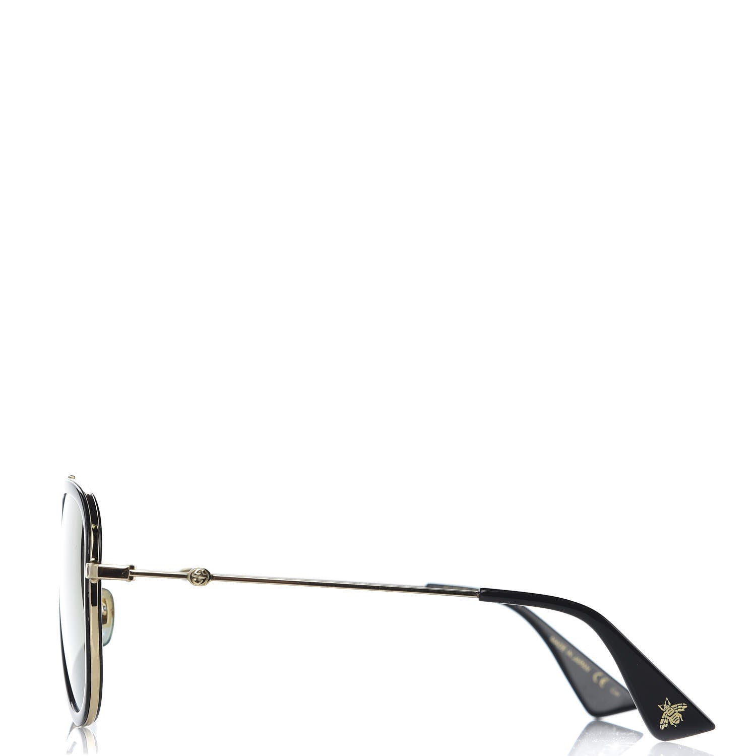Gucci Aviator Sunglasses GG0062S Black Gold 2 of 9