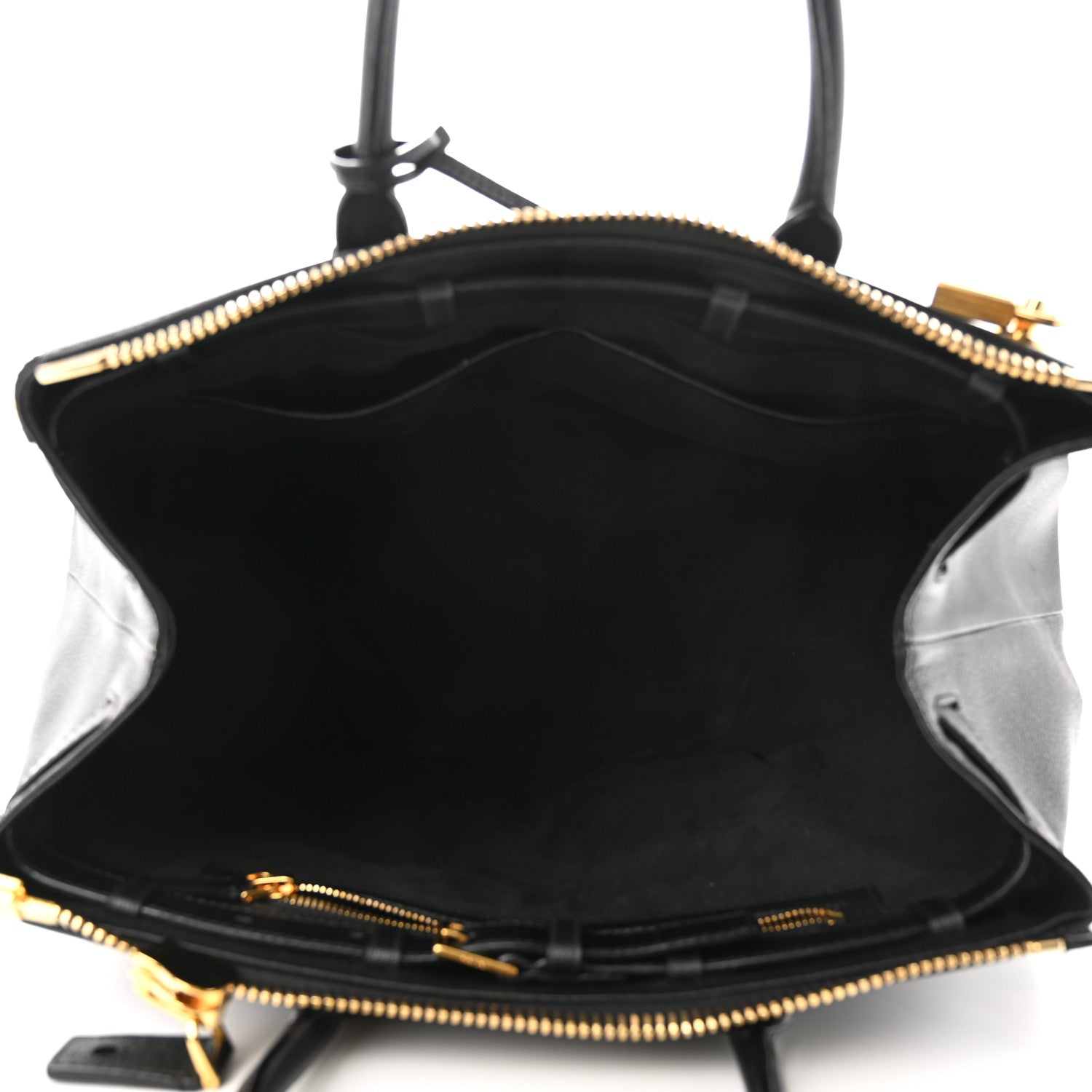 Tom Ford Pebbled Calfskin Medium Petra Bag Black 5 of 10