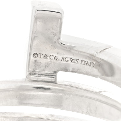 Tiffany Sterling Silver T Square Wrap Ring 50 5.5 4 of 5