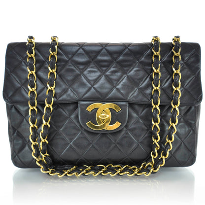 Chanel Lambskin XL Jumbo Flap Black 1 of 8