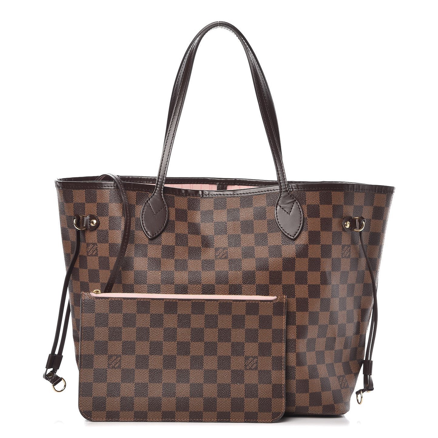 Damier Ebene Neo Neverfull MM Rose Ballerine