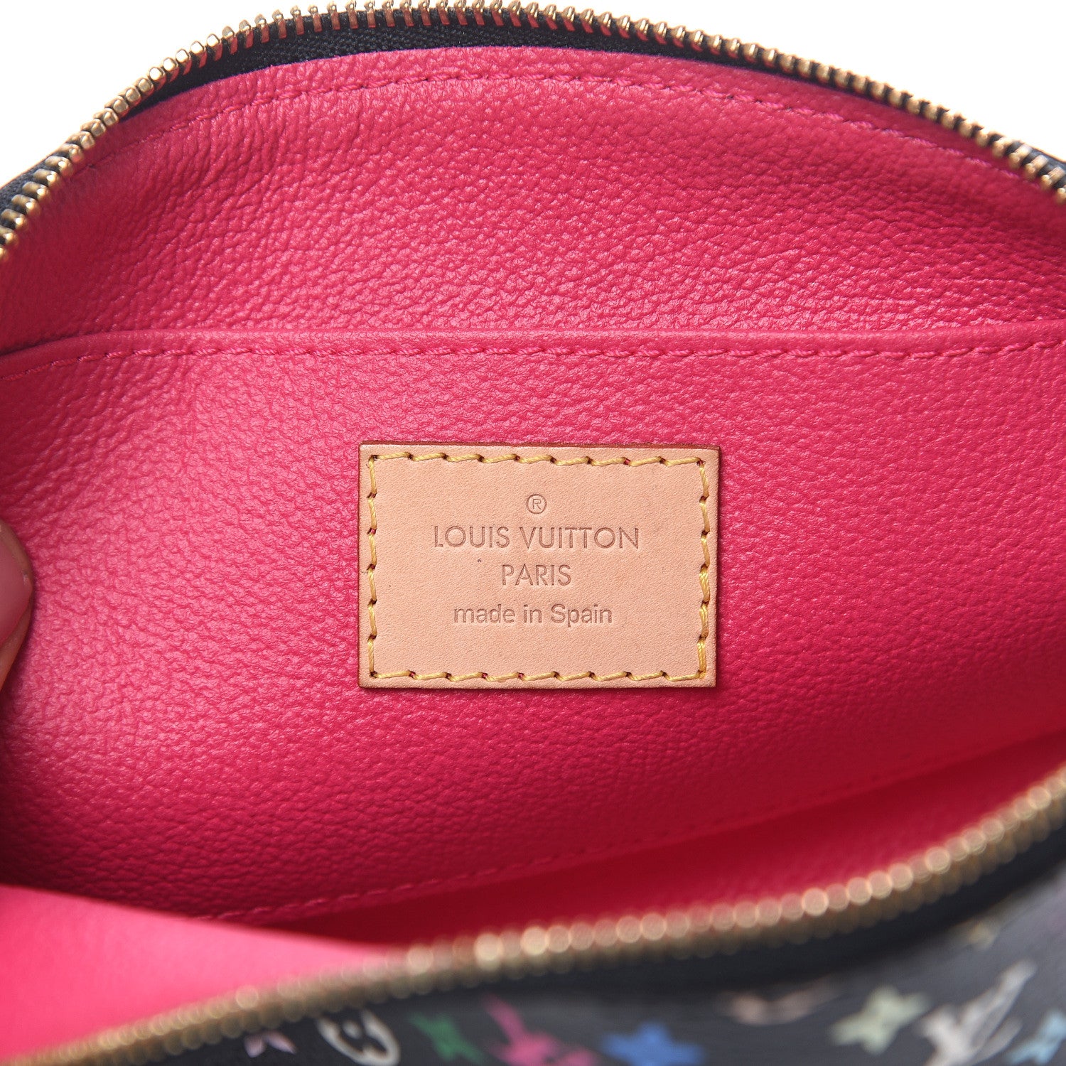Louis Vuitton Monogram Multicolor Cosmetic Pouch Black Grenade 6 of 9
