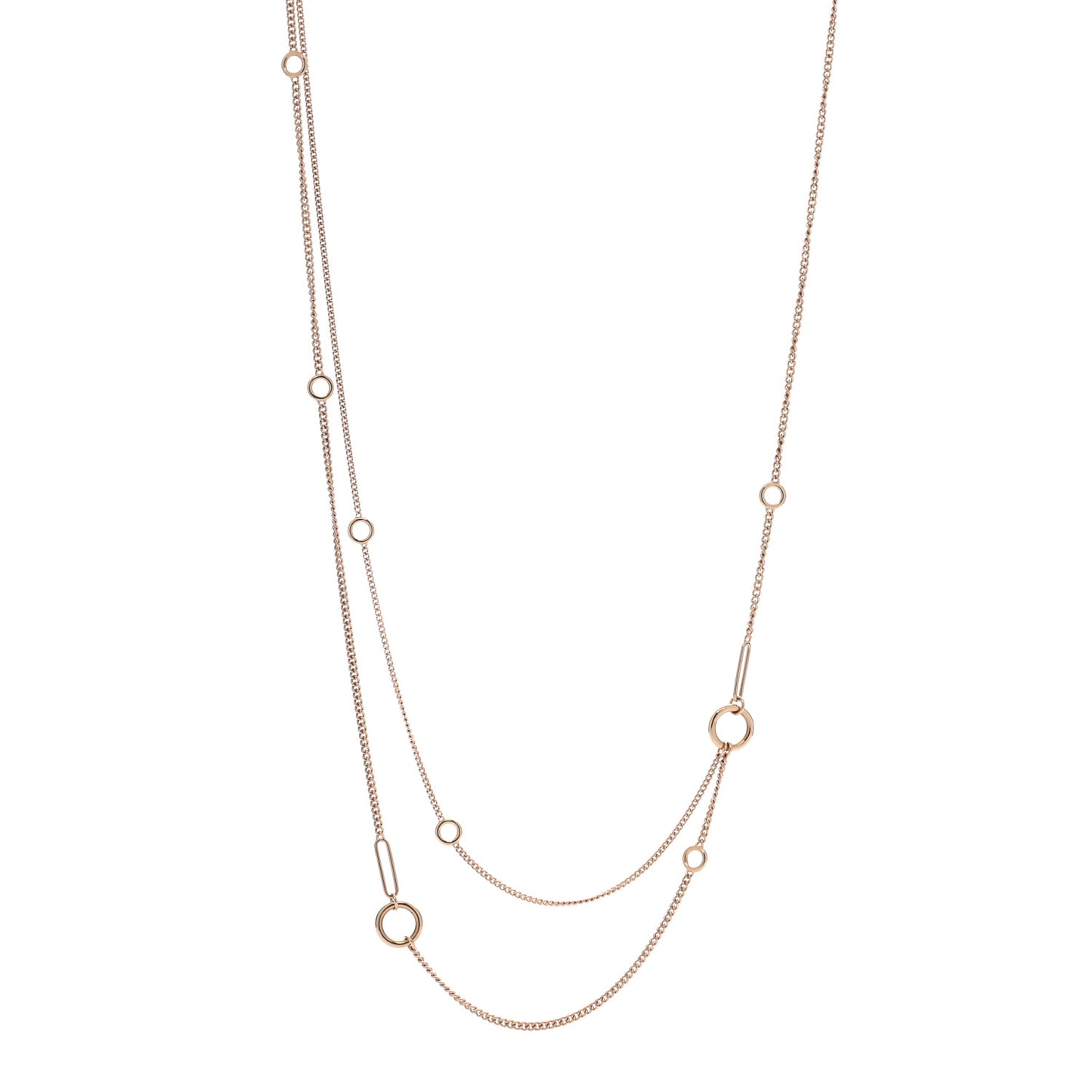 18K Rose Gold Echappee Extra Long Necklace