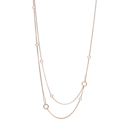 Hermes 18K Rose Gold Echappee Extra Long Necklace 1 of 5