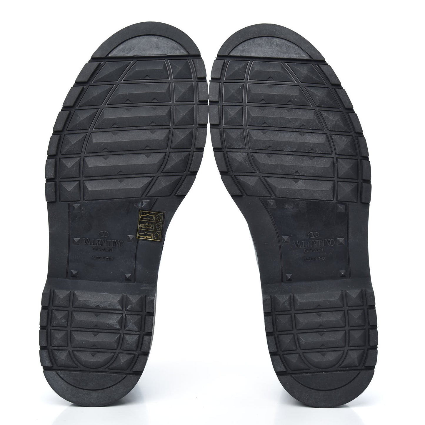 Calfskin VLTN 20mm Combat Boots 39.5 Black White