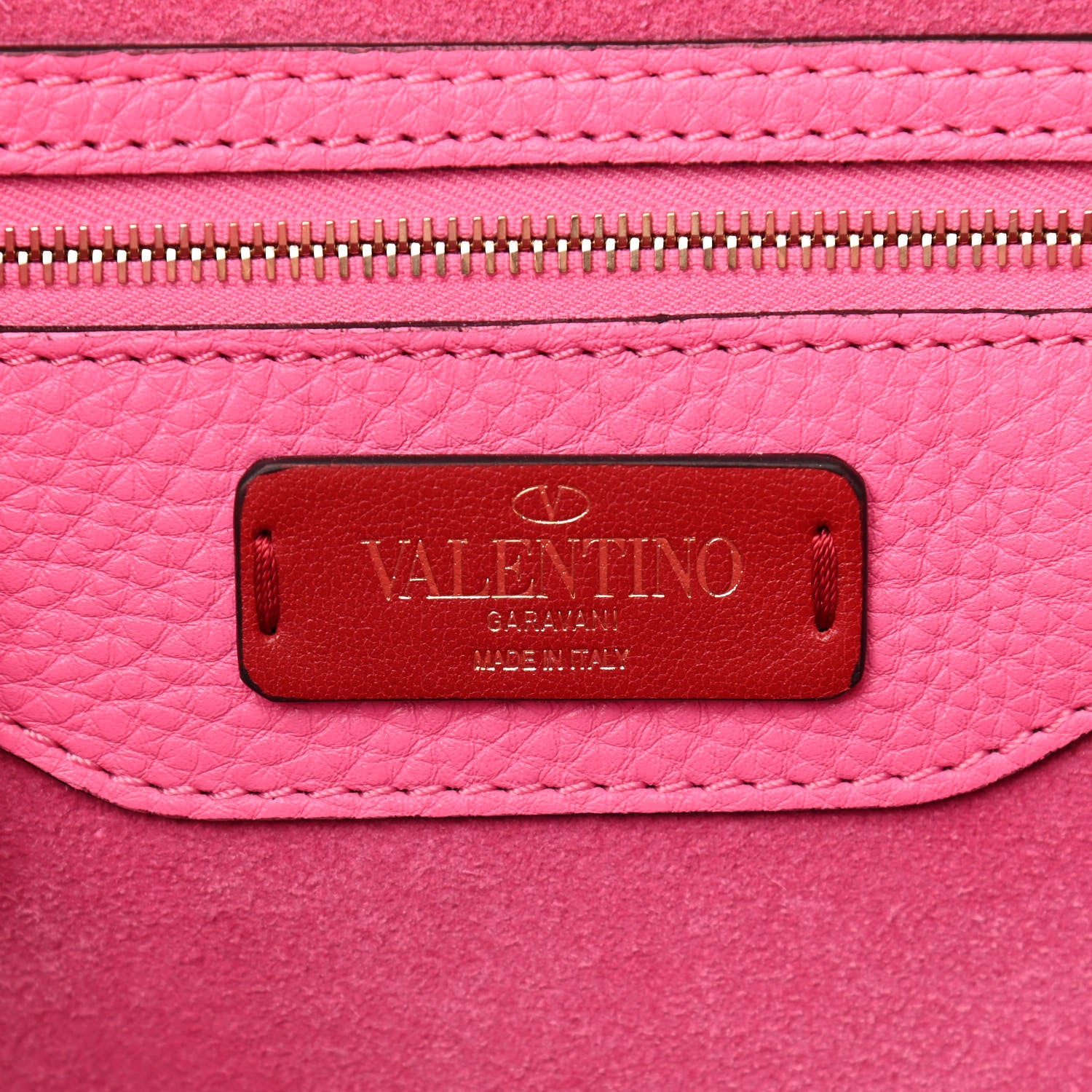 Valentino Garavani Grained Calfskin Rockstud Shoulder Tote Feminine Pink 6 of 11