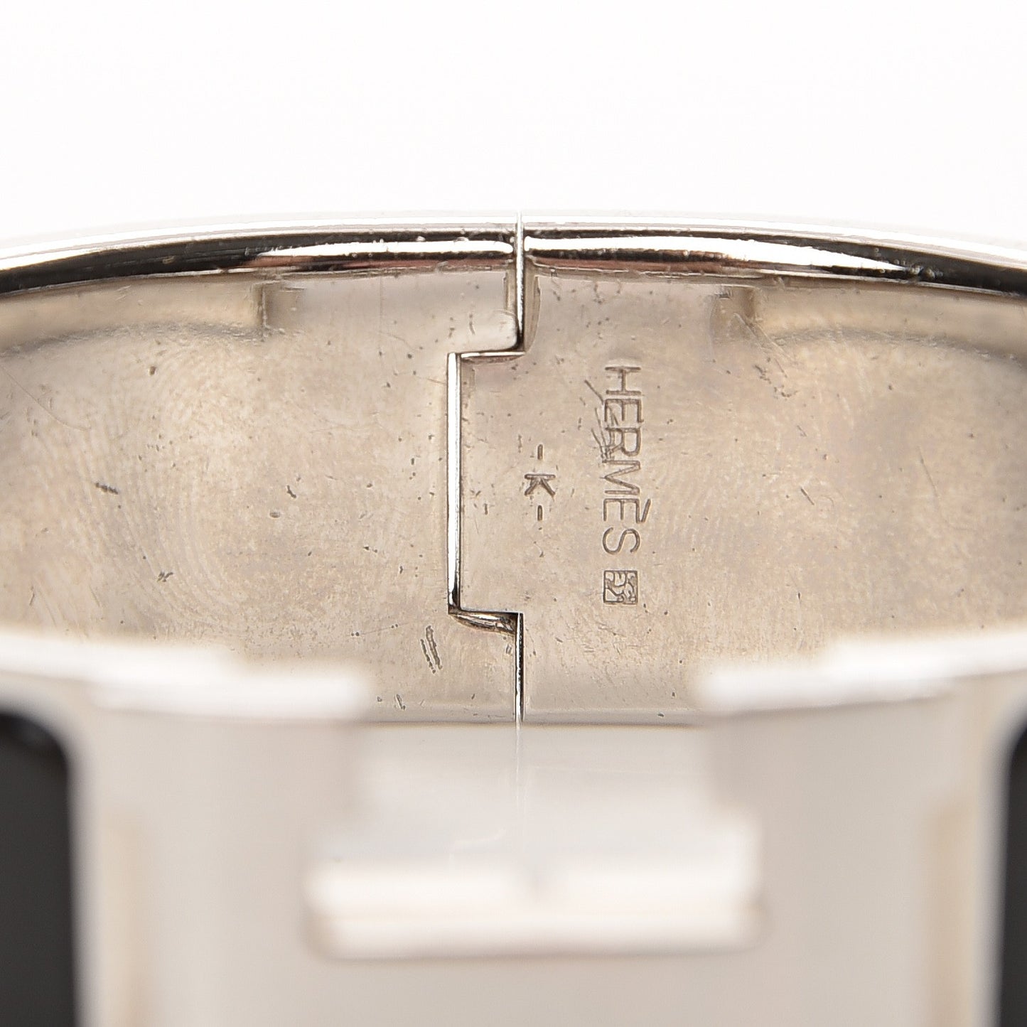 Enamel Wide Clic Clac H Bracelet PM Black