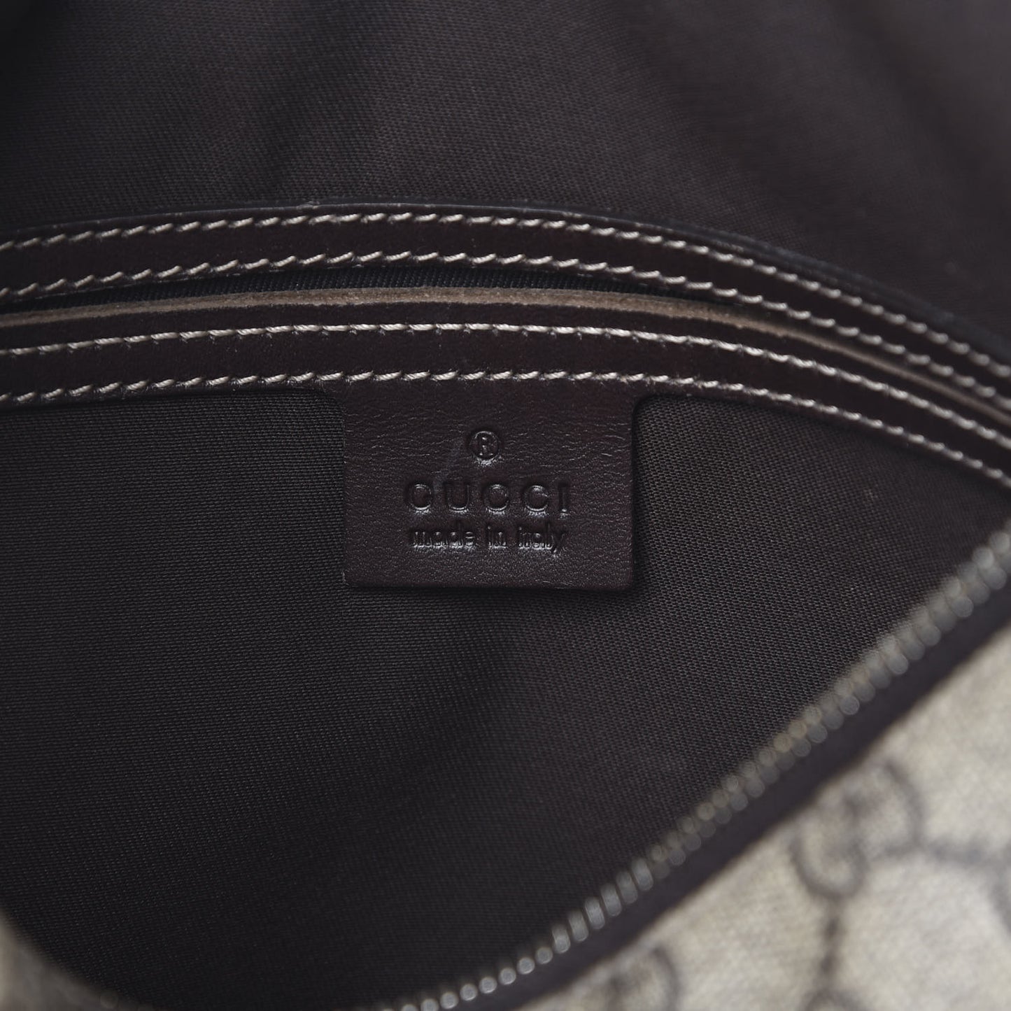 GG Plus Monogram Front Pocket Messenger Dark Brown