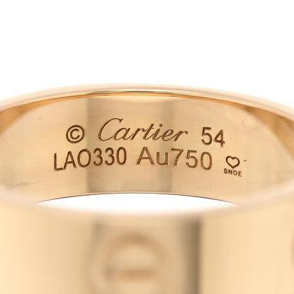 Cartier 18K Yellow Gold 5.5mm LOVE Ring 54 7 4 of 5