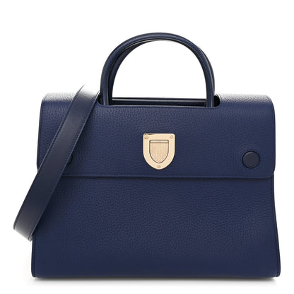 Christian Dior Bullcalf Diorever Flap Navy 1 of 9