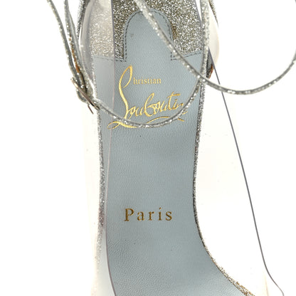 Christian Louboutin Glitter PVC Un Bout 100 Pumps 35 Silver 7 of 12