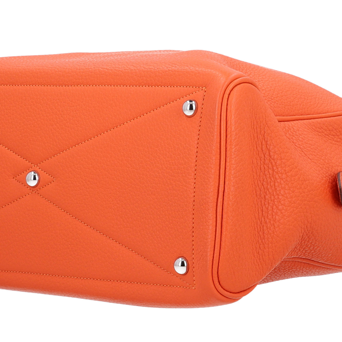 Hermes Taurillon Clemence Victoria II 35 Orange 9 of 9