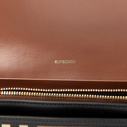 Burberry E-Canvas Icon Stripe Halton Continental Wallet Archive Beige 6 of 6