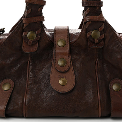 Chloe Calfskin Silverado Shoulder Bag Chocolate 8 of 10