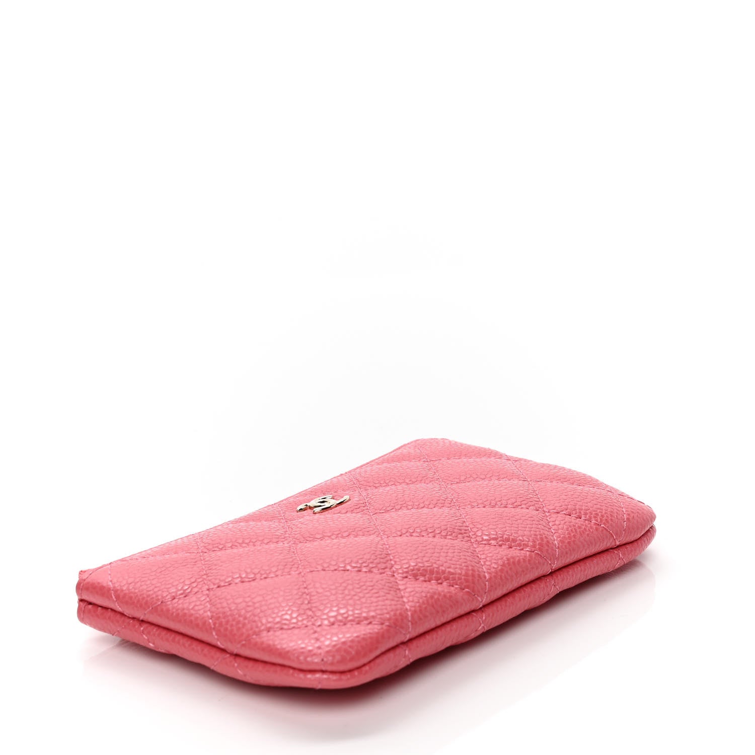 Chanel Caviar Quilted Small Cosmetic Case Dark Pink 3 of 4
