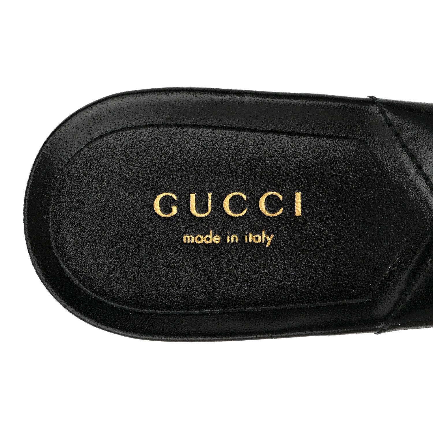 Gucci Nappa Matelasse Monochrome GG Marmont 75mm Slide Sandals 37.5 Black 7 of 10