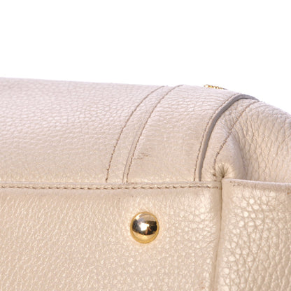 MCM Grained Calfskin Studded Tote White 14 of 19