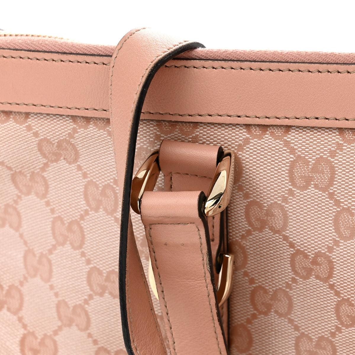 Crystal Monogram Medium Abbey Tote Blush
