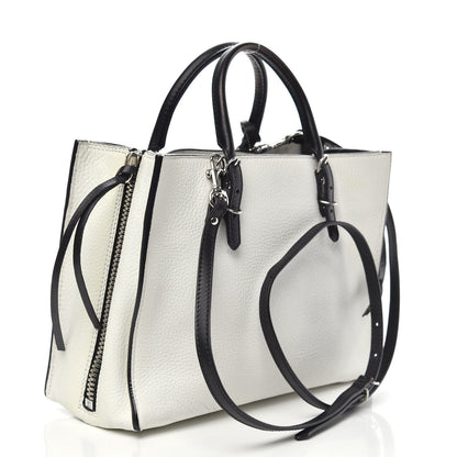 Balenciaga Veau Papier A6 Zip Around Tote White Black 4 of 17