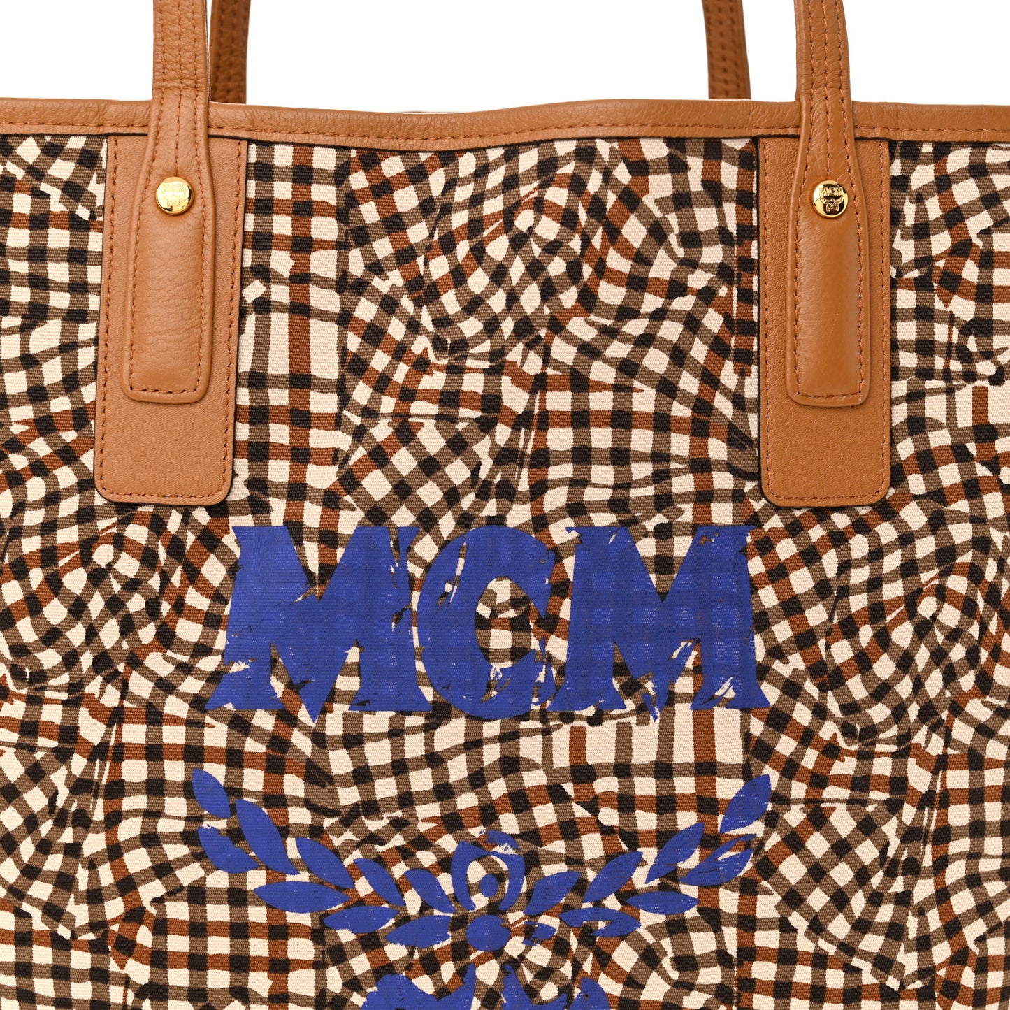 Visetos Medium Liz Reversible Shopper Tote Cognac
